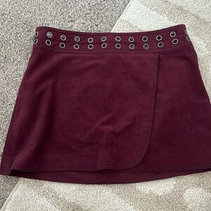 BCBG suede skirt size small